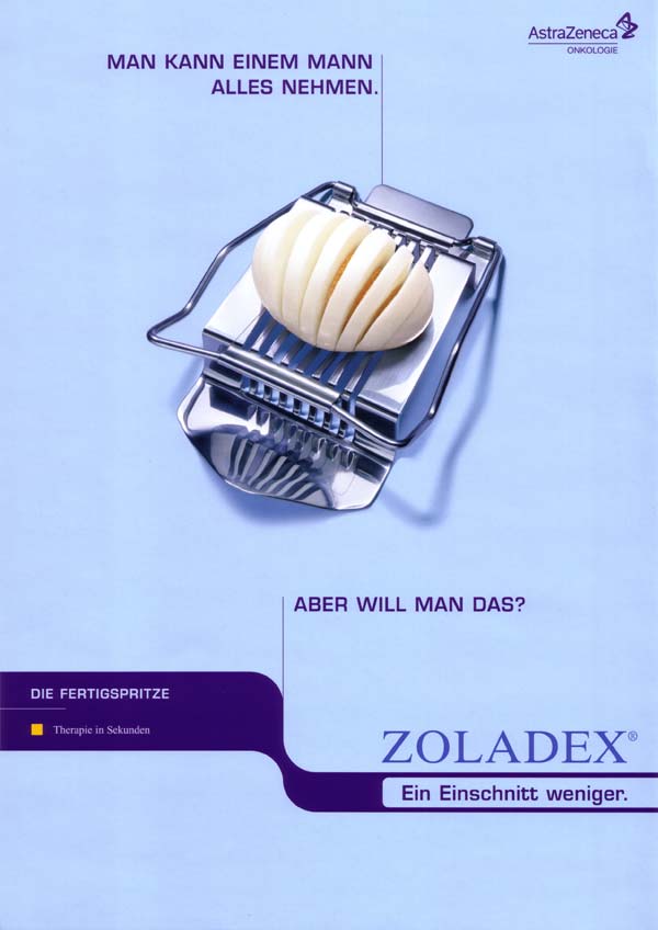 Gute Werbung machen und erfolgreich werben 4 zoladex eierschneider